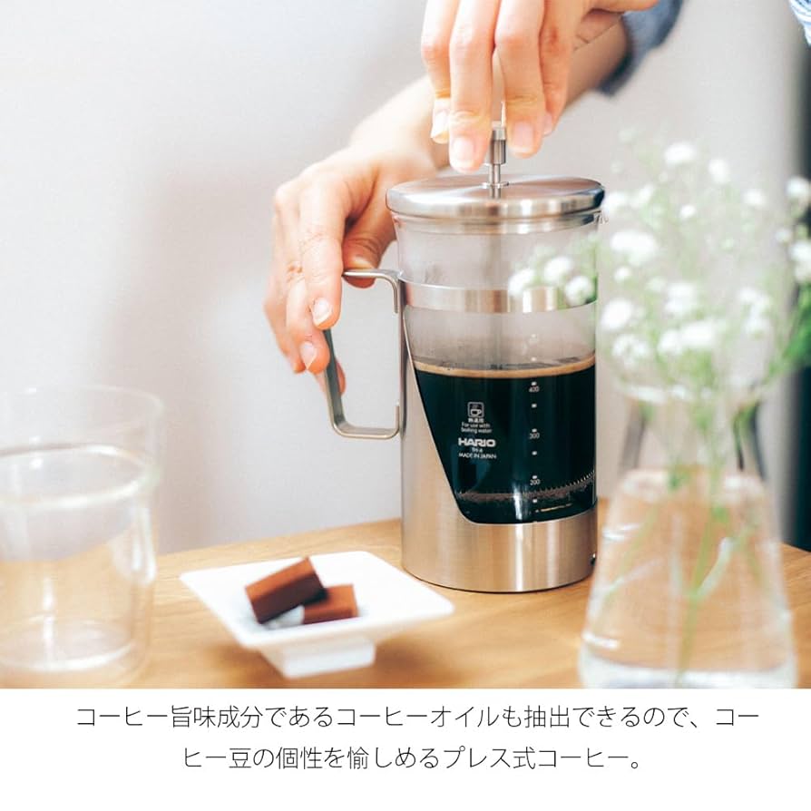 ハリオ HARIO ティー＆コーヒーメーカー シルバー450ml 3人用　美品 img61354665.jpg